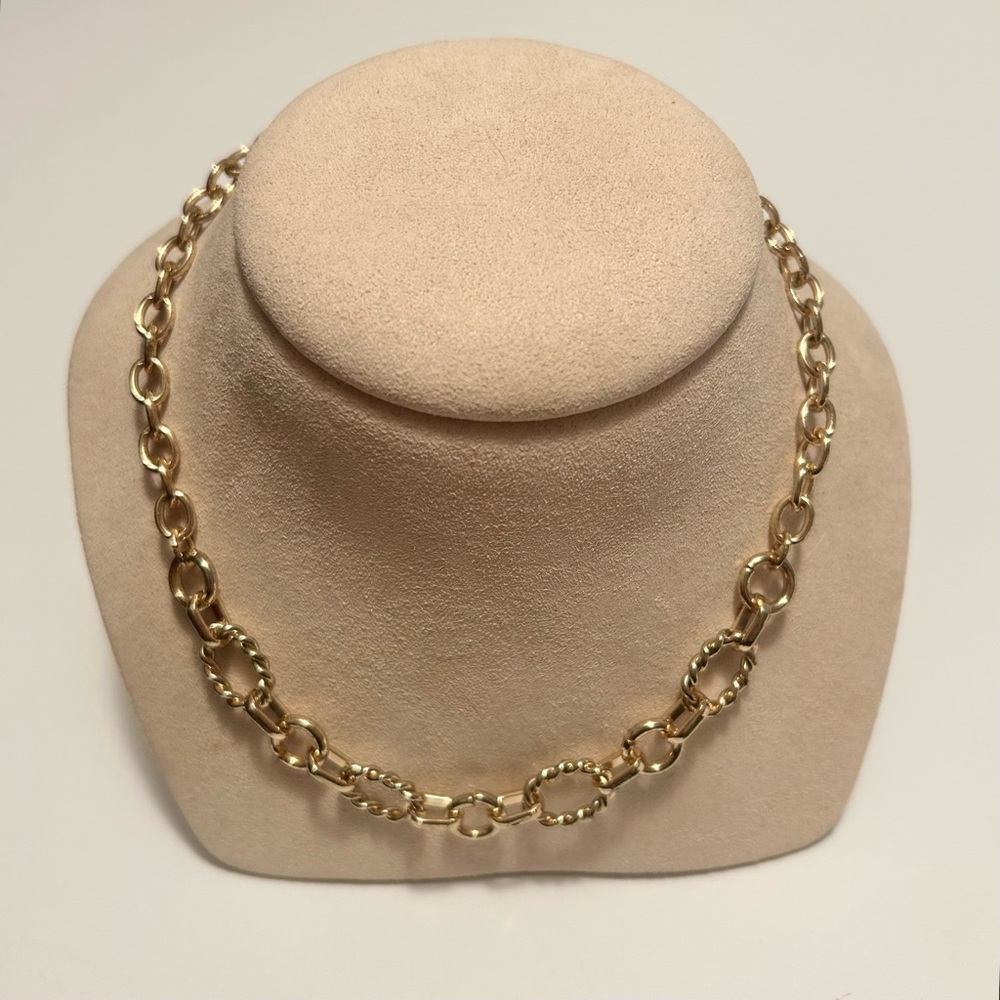 Charter Club - Womens Gold Tone Chain Link Necklace